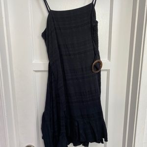 American Eagle Black Wrap Front Cami Dress